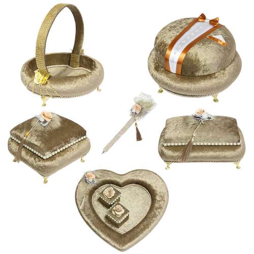 ست هدیه عروس و داماد کد A111 مجموعه 6 عددی