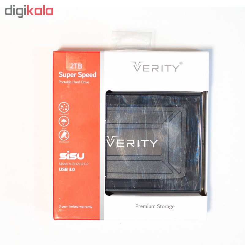 هارد اکسترنال وریتی مدل V-EH21U3-P ظرفیت 2 ترابایت 2