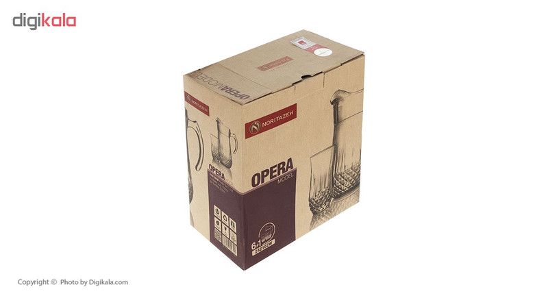 ست پارچ و لیوان 7 پارچه نوری تازه سری اپرا مدل 242102W