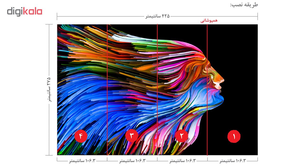 پوستر دیواری سه بعدی طرح بلک لایت کد ARTS791