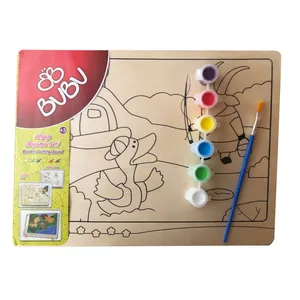 ست نقاشی روی چوب بوبو کد AB0005