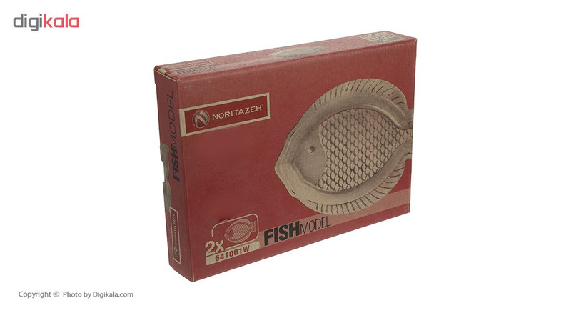 ظرف سرو نوری تازه طرح ماهی مدل 641001W بسته 2 عددی