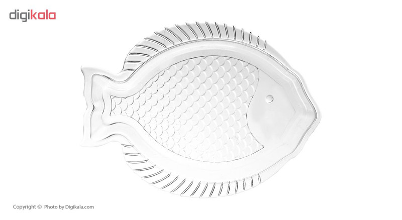 ظرف سرو نوری تازه طرح ماهی مدل 641001W بسته 2 عددی