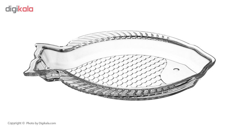 ظرف سرو نوری تازه طرح ماهی مدل 641001W بسته 2 عددی
