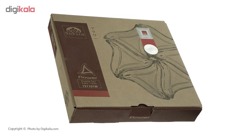 عکس شماره 3 : پیاله ساکورا سری فلاور مدل 151101w بسته 6 عددی