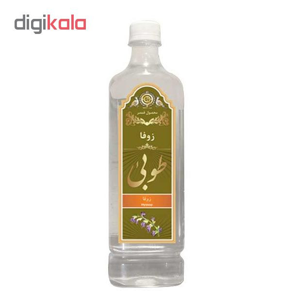 عرق زوفا گلاب طوبی حجم 1 لیتر