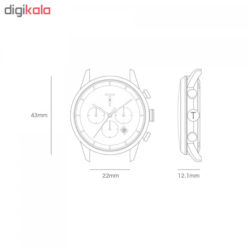 ساعت مچی عقربه ای تیلور مدل TLAC008