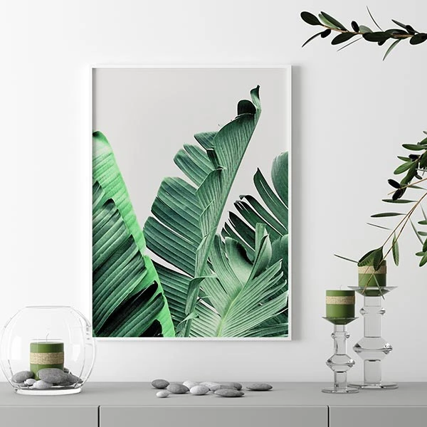 تابلو سالی وود طرح برگ های درخت موز کد T130117