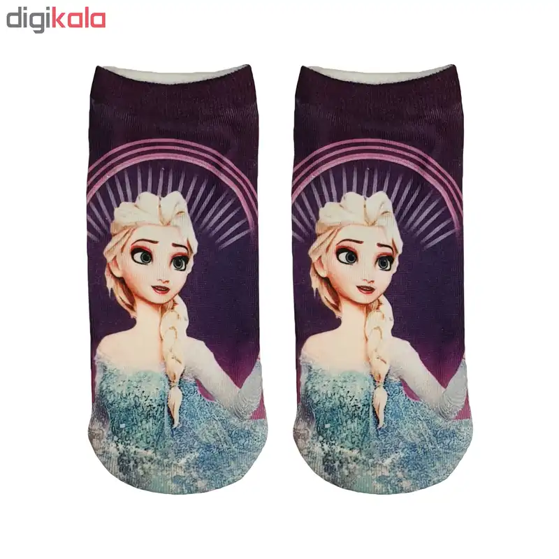 جوراب دخترانه طرح السا و آنا کد 22