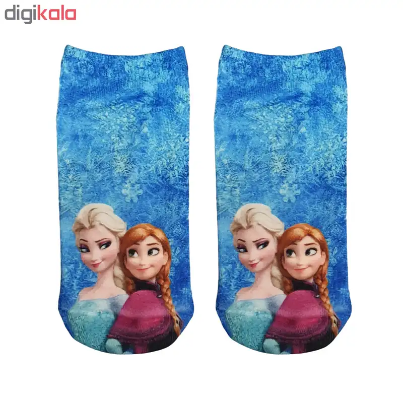 جوراب دخترانه طرح السا و آنا کد 24