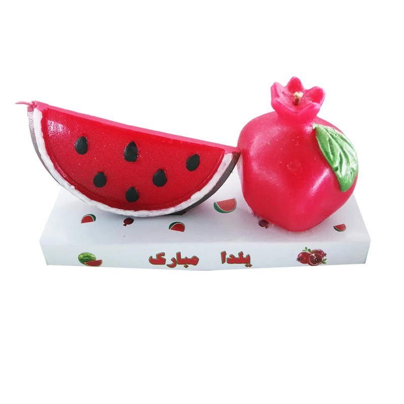 شمع طرح یلدا کد 002 بسته 2 عددی