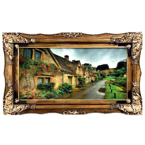 تابلو فرش ماشینی طرح پس از باران کد ۷۰۶۰