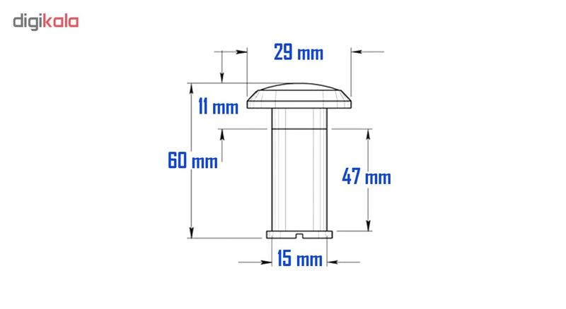 عکس شماره 2 : چشمی درب فیکستر مدل f09-200