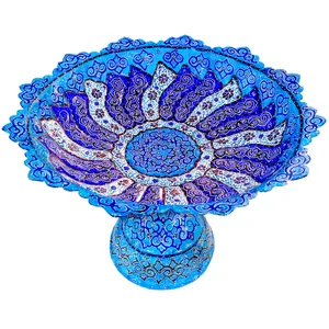 شیرینی خوری میناکاری آسمانی مدل Conf-8