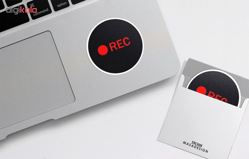 استیکر لپ تاپ ماسا دیزاین طرح رکورد مدل STK223