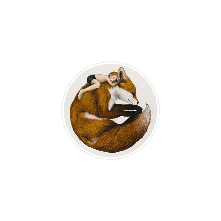 استیکر لپ تاپ ماسا دیزاین طرح روباه مدل STK224