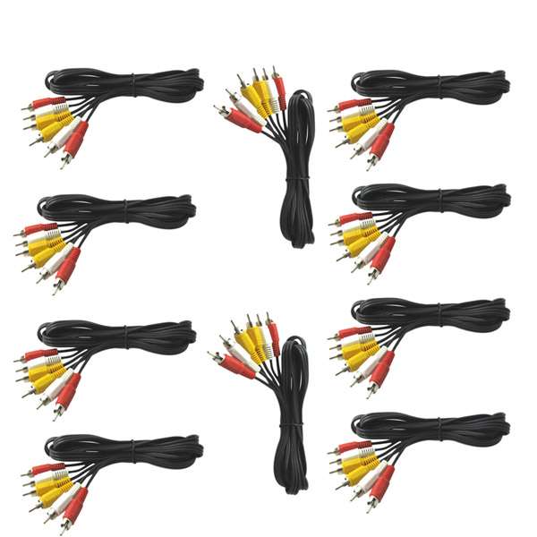 کابل RCA مدل AMELY طول 1.5 متر بسته 10 عددی