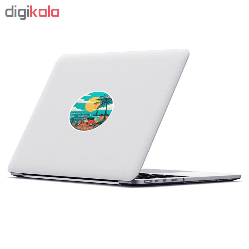استیکر لپ تاپ ماسا دیزاین طرح هاوایی مدل STK240