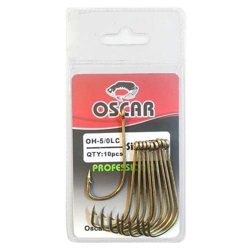 قلاب ماهیگیری اسکار مدل OH-5-0LC سایز 5.0 بسته 10 عددی