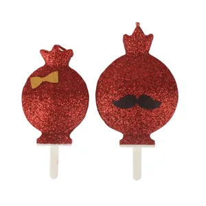 شمع طرح یلدا مدل انار مجموعه دو عددی