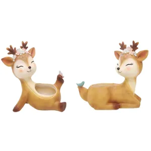 گلدان طرح آهو کد ck204 مجموعه 2 عددی