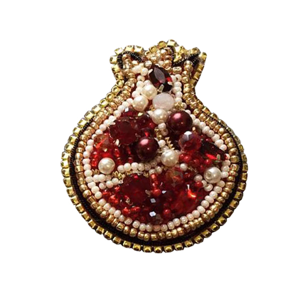 گل سینه زنانه طرح انار کد 01