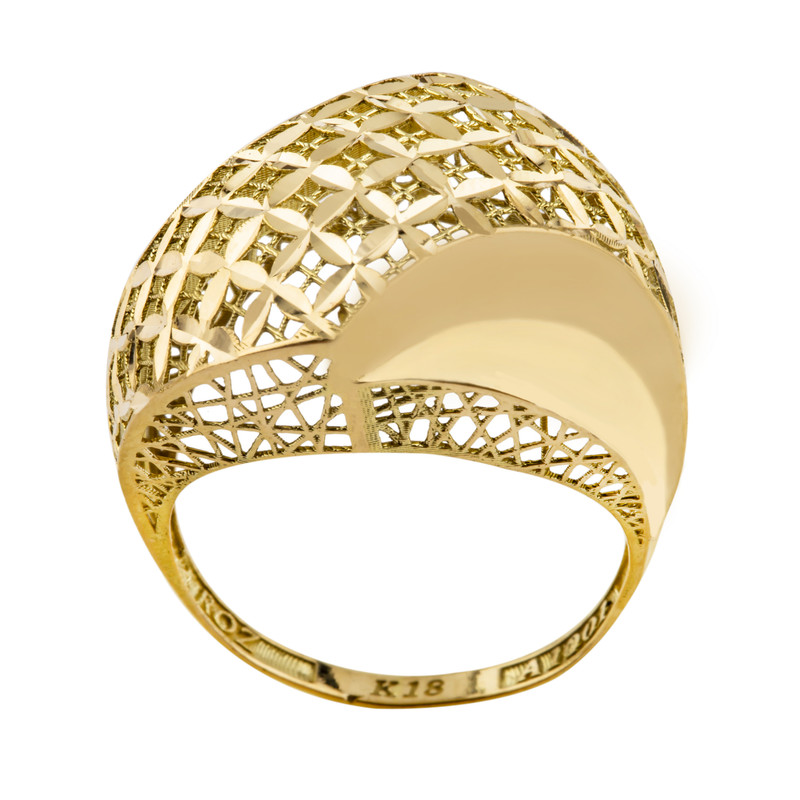 انگشتر طلا 18 عیار زنانه کد R182