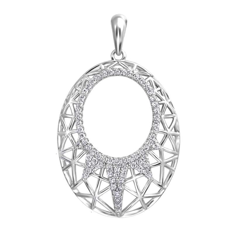 آویز گردنبند نقره زنانه اقلیمه کد VN425 آویز گردنبند نقره زنانه اقلیمه کد VN425