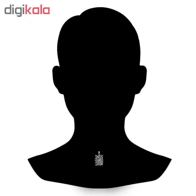 آویز گردنبند نقره زنانه اقلیمه کد VN427