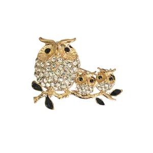 گل سینه زنانه طرح جغد کد 3