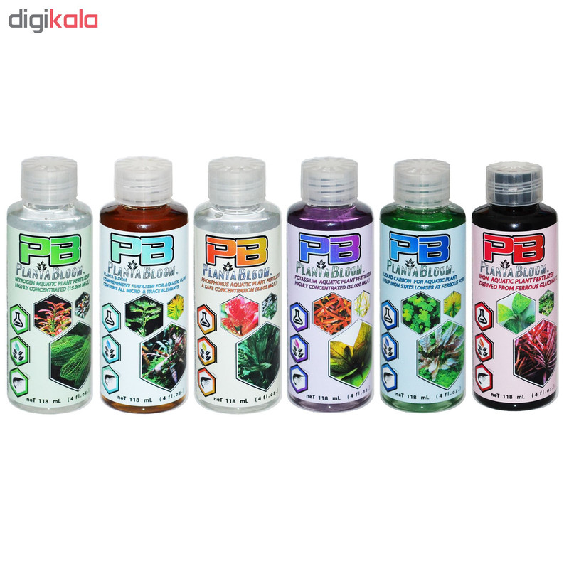کود گیاهان آکواریوم پلانتا بلوم کد ALSET02 حجم 118 میلی لیتر مجموعه 6 عددی