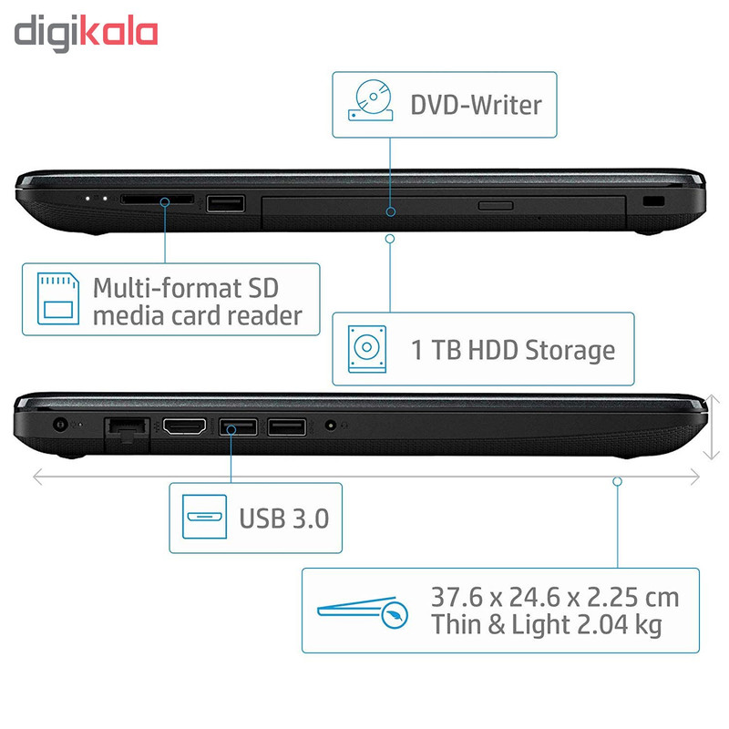 لپ تاپ 15 اینچی اچ پی مدل DA1023-B لپ تاپ 15 اینچی اچ پی مدل DA1023-B