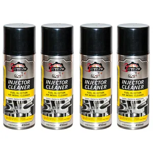 تمیز کننده سیستم سوخت خودرو  اس پی دی مدل INJ45 حجم 450 میلی لیتر بسته 4 عددی