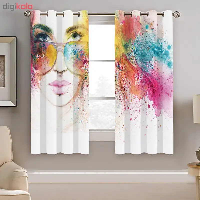 پرده نیروانا مدل plk1673 سایز 190 × 140 سانتی متر