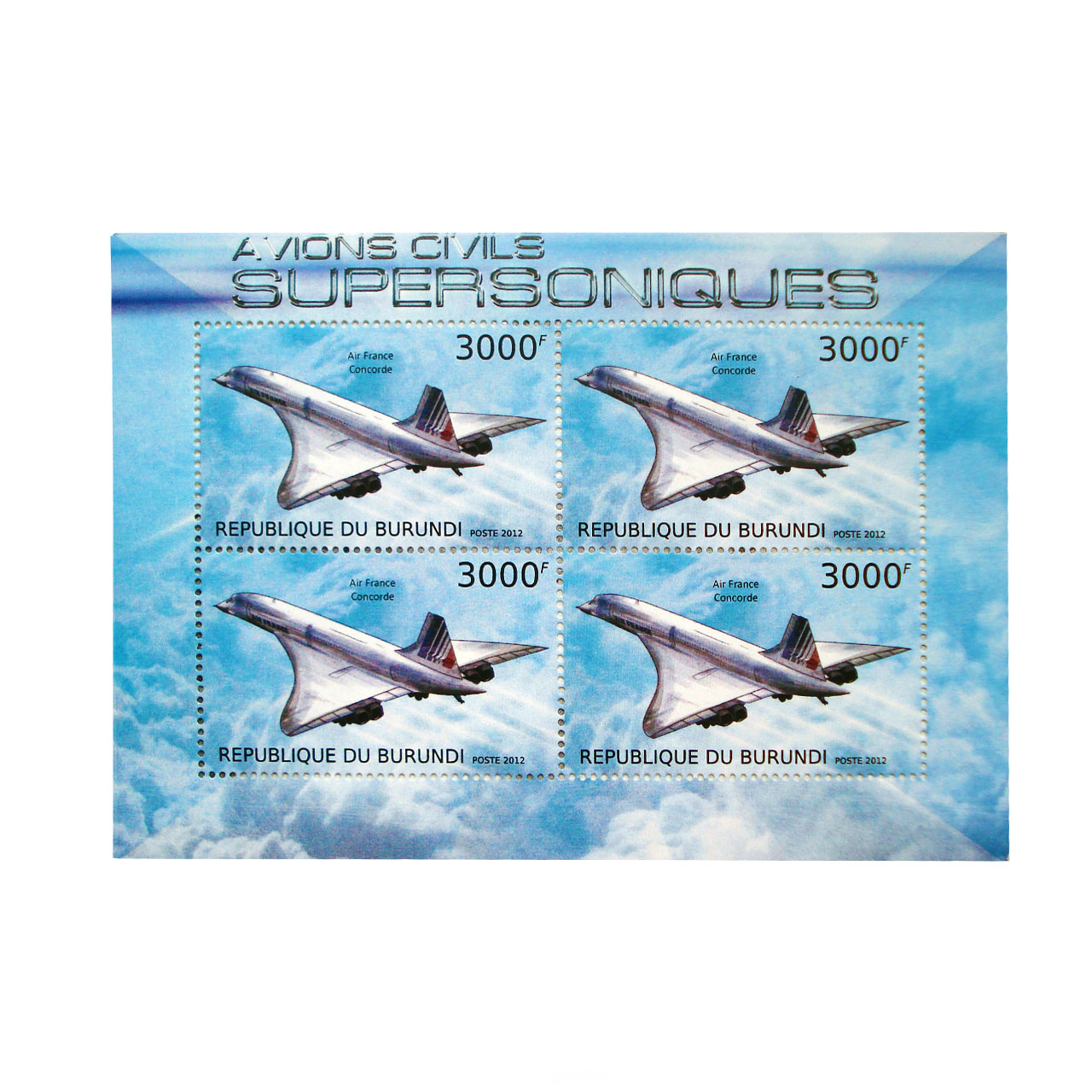 تمبر یادگاری مدل concorde2 کد 1505 بسته 4 عددی