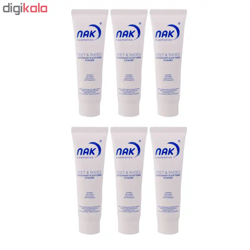 پودر بوگیر کفش ناک کد 30 بسته 6 عددی