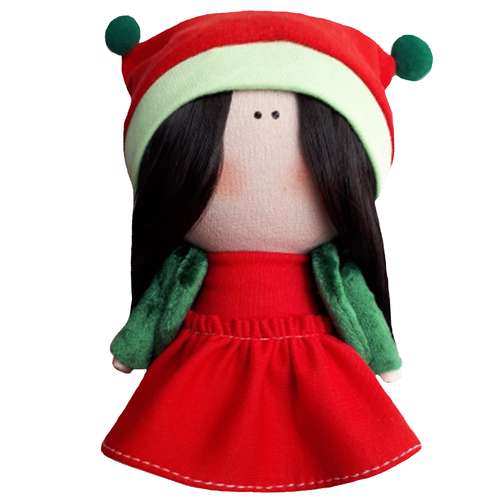 عروسک طرح دختر روسی یلدایی کد MG06 ارتفاع 15 سانتی متر