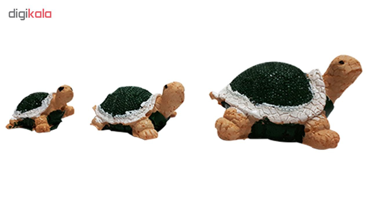 لاک پشت تزیینی آکوایوم کد 3 مجموعه 3 عددی