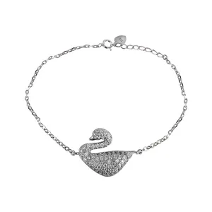 دستبند نقره زنانه مد و کلاس کد 1000503