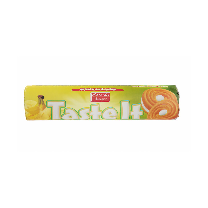 بیسکویت کرمدار تیست ایت با طعم موز شیرین عسل مقدار 120 گرم