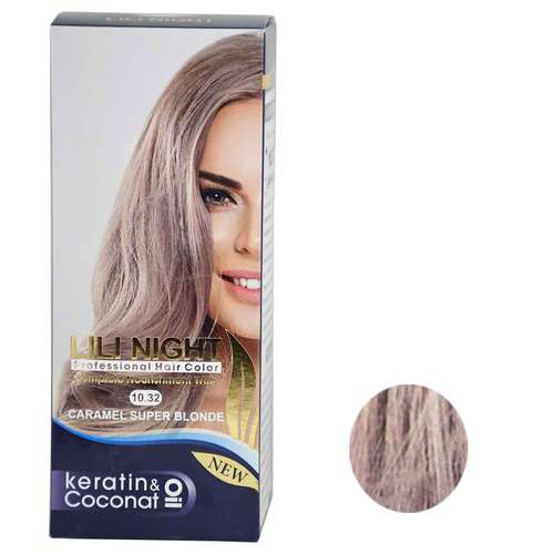 کیت رنگ مو لی لی نایت شماره 10.32 حجم 120 میلی لیتر رنگ بلوند کاراملی