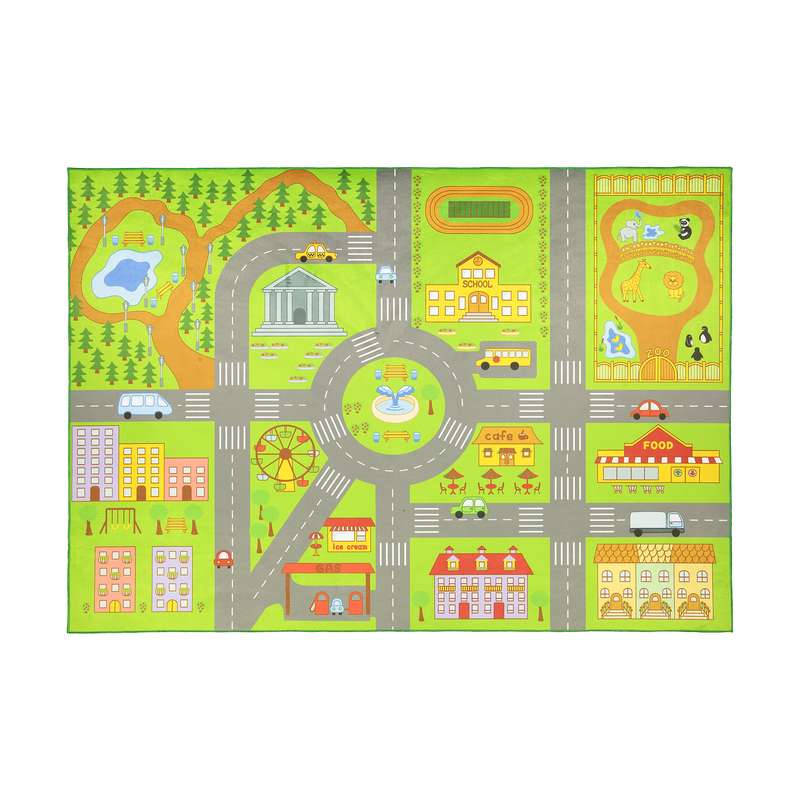 زیرانداز بازی طرح شهر پر سرو صدا سایز 150×100 سانتی متر زیرانداز بازی طرح شهر پر سرو صدا سایز 150×100 سانتی متر