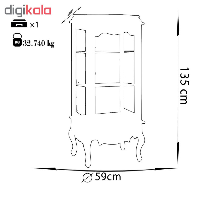 ویترین چشمه نور مدل E-214