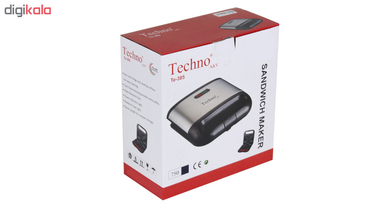 ساندویچ ساز تکنو مدل Te-385