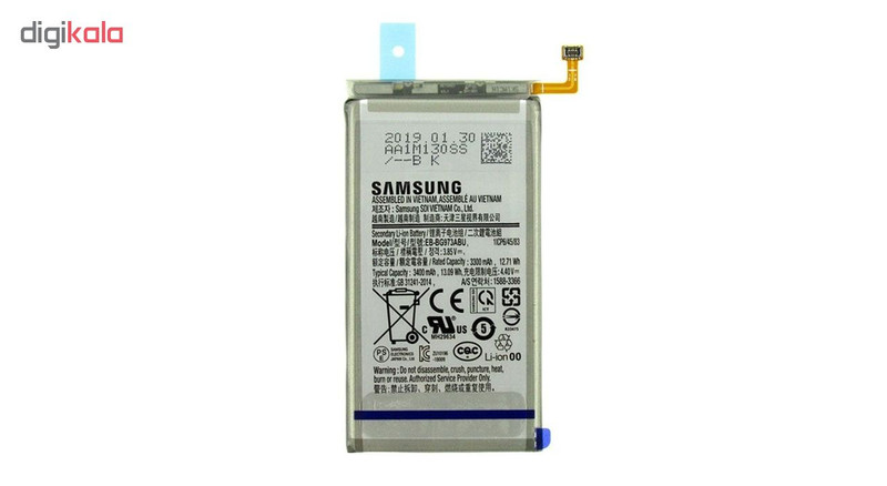 باتری موبایل مدل EB-BG973ABU ظرفیت 3400 میلی آمپر ساعت مناسب برای گوشی موبایل سامسونگ GALAXY S10