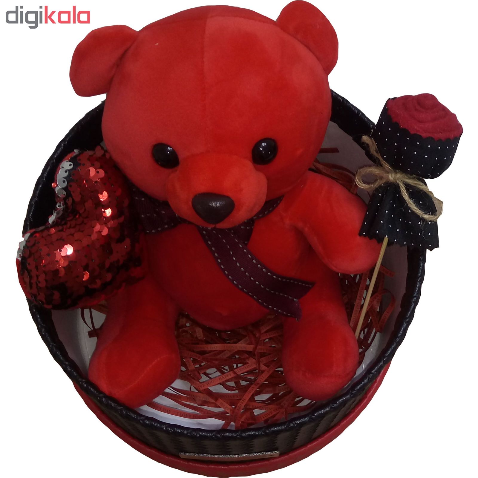 ست هدیه عروسک طرح خرس قرمز کد ATV008
