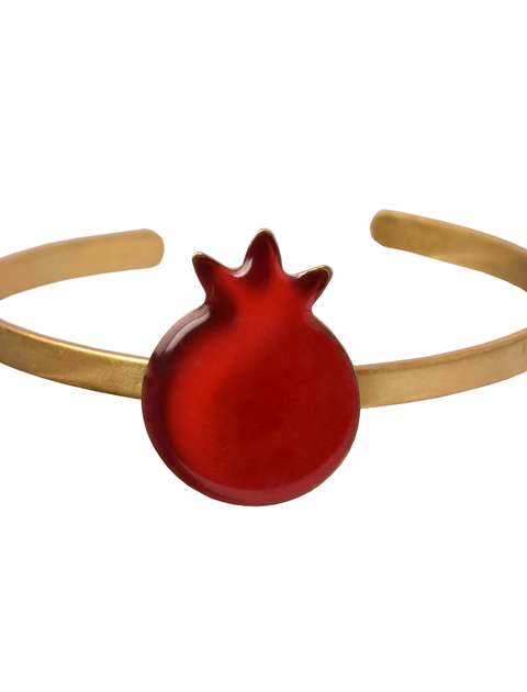 دستبند زنانه ماهدخت طرح انار قرمز کد 149