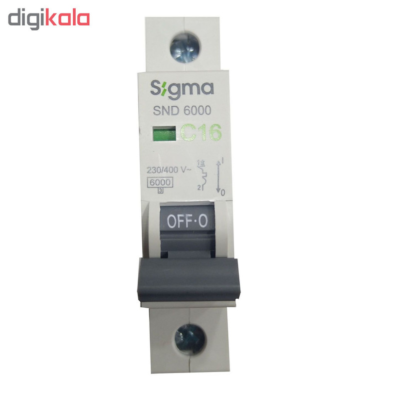کلید مینیاتوری تک پل 16 آمپر سیگما کد 1
