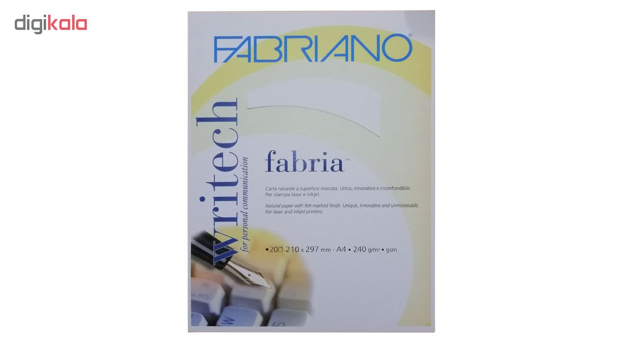 مقوا فابریانو مدل Fabria  سایز 21x30 سانتی متر بسته 20 عددی