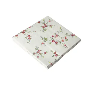 دستمال سفره طرح گل کد 01 بسته 20 عددی